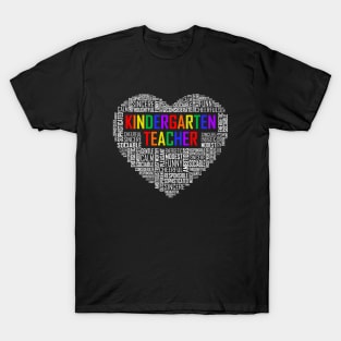 Kindergarten Teacher Heart T-Shirt